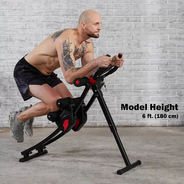 ZELUS Ab Machine for Home Gym Core Strength Training Equipment for Home Fitness Ab Crunch Coaster with 4 Intensities and Digital Display Foldable Core Trainer for AbdominalAb Crunch