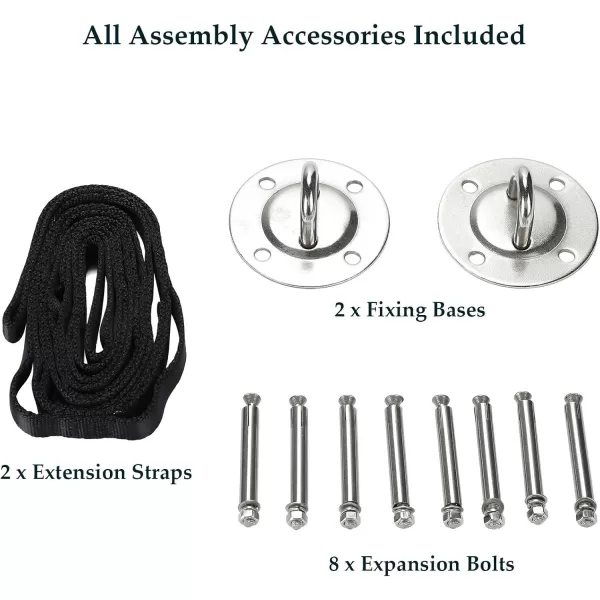 ZELUS Aerial Yoga Swing Sling Strong Yoga Hammock Kit Set Trapeze Inversion Equipment Include 2 Extensions Straps and Ceiling Mounting KitPurple and White