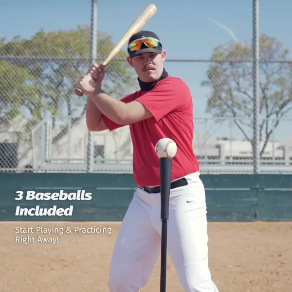 ZELUS Baseball Net Kit with Baseball Tee and Sock Net 7x7ft Softball Baseball Training Equipment for Hitting and Batting Practice Portable Indoor Outdoor Pitching NetNet and ballRed