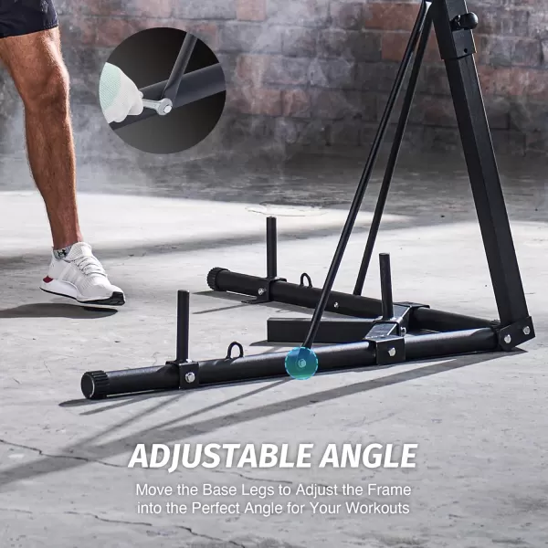 ZELUS Heavy Duty Punching Bag Stand Height Adjustable Boxing Bag Stand with Canvas Sandbag ampamp 220 lb Capacity Free Standing Heavy Bag Stand with Weighted Base for Home Gym Workout Fitness