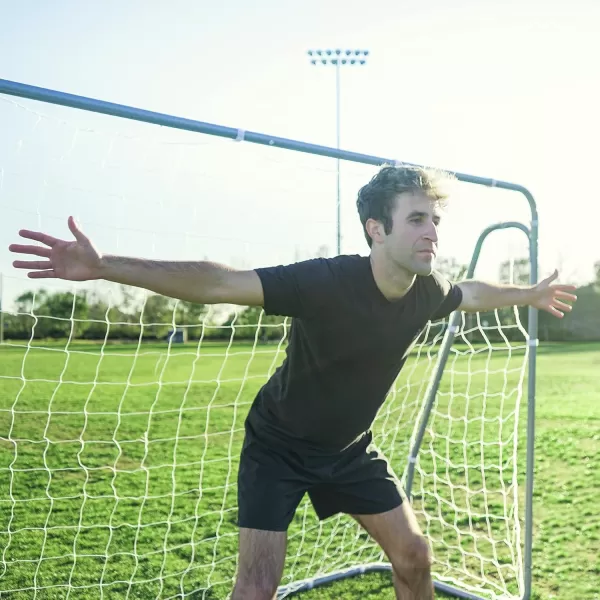 ZELUS Soccer Goal 8 x 56 ft 2 in 1 Powder Coated Soccer Goal Frame with All Weather Net ampamp Detachable Target Goal Net for improving Skills