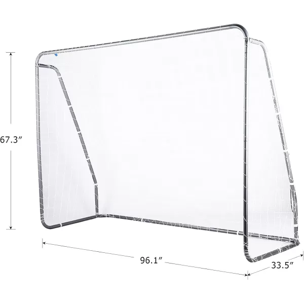 ZELUS Soccer Goal 8 x 56 ft 2 in 1 Powder Coated Soccer Goal Frame with All Weather Net ampamp Detachable Target Goal Net for improving Skills