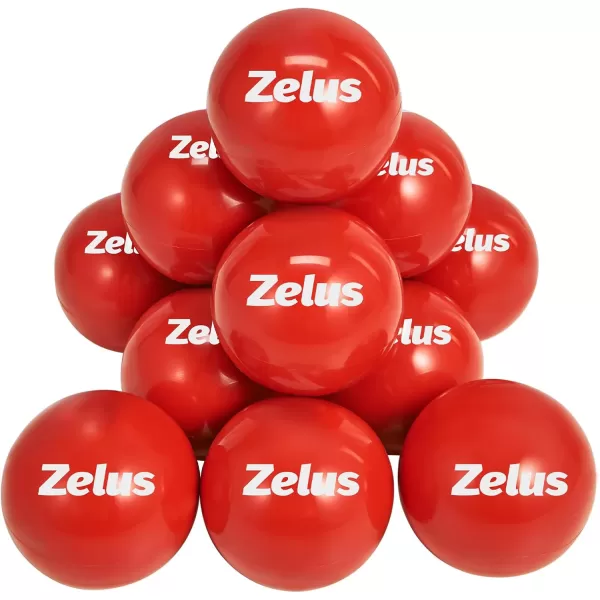 ZELUS Training Balls for Softball and Baseball Practice  28Inch 1 lb Weight Ball  Weighted Ball for Exercise  Baseball Accessory for Strength Hitting Batting Pitching ImprovementSet of 12