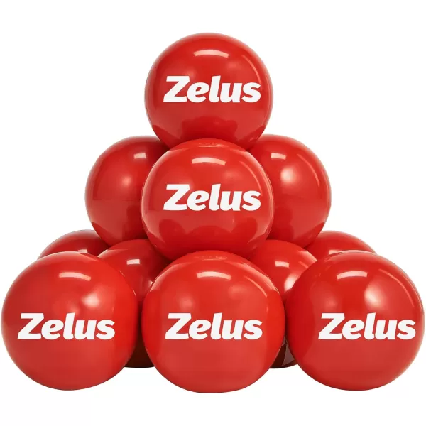 ZELUS Training Balls for Softball and Baseball Practice  28Inch 1 lb Weight Ball  Weighted Ball for Exercise  Baseball Accessory for Strength Hitting Batting Pitching ImprovementSet of 12