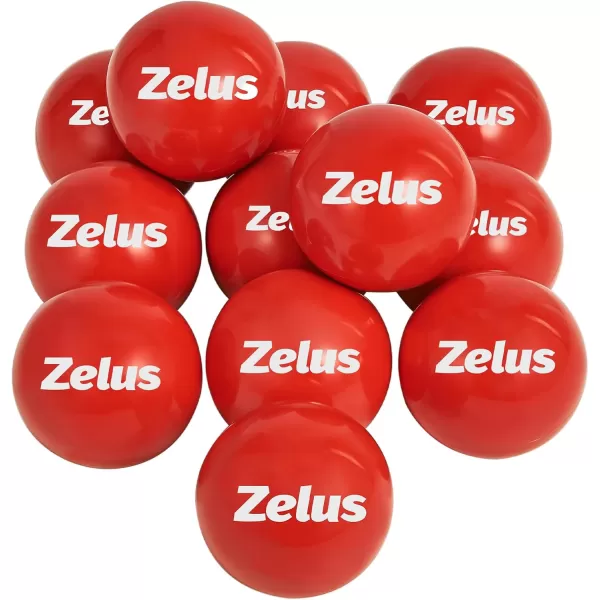 ZELUS Training Balls for Softball and Baseball Practice  28Inch 1 lb Weight Ball  Weighted Ball for Exercise  Baseball Accessory for Strength Hitting Batting Pitching ImprovementSet of 12