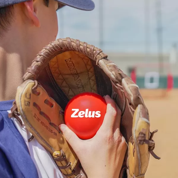 ZELUS Training Balls for Softball and Baseball Practice  28Inch 1 lb Weight Ball  Weighted Ball for Exercise  Baseball Accessory for Strength Hitting Batting Pitching ImprovementSet of 12