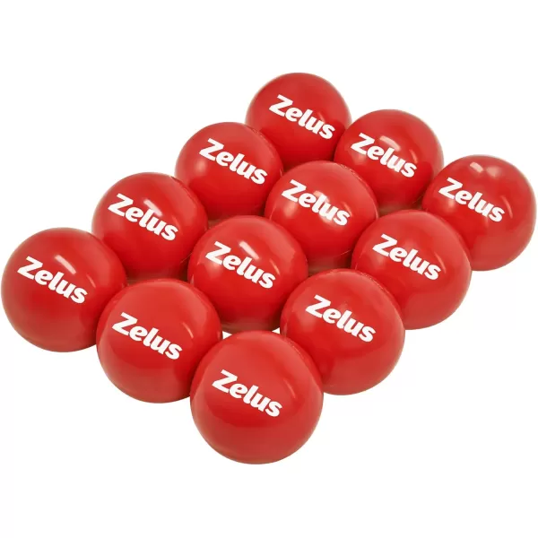 ZELUS Training Balls for Softball and Baseball Practice  28Inch 1 lb Weight Ball  Weighted Ball for Exercise  Baseball Accessory for Strength Hitting Batting Pitching ImprovementSet of 12
