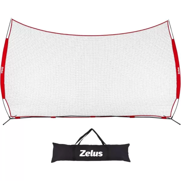 12x9ft ampamp 16x10ft Barricade Backstop Net Ball Sports Barrier Net Practice Net for Baseball Softball Lacrosse Soccer Basketball and More16x10 ft