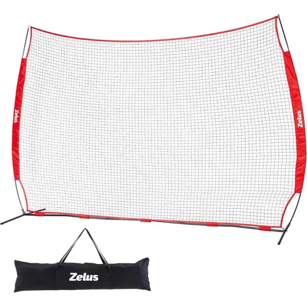 Collapsible Barricade Backstop Net 12x9 ft Net for Lacrosse Baseball Basketball Soccer Field Hockey and Softball Practice Barrier Portable Hitting Net for Backyard Park with Carry Bag