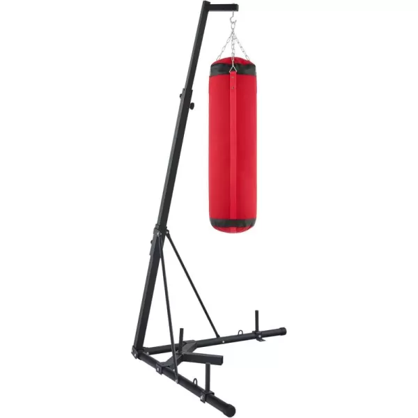 ZELUS Heavy Duty Punching Bag Stand Height Adjustable Boxing Bag Stand with Canvas Sandbag ampamp 220 lb Capacity Free Standing Heavy Bag Stand with Weighted Base for Home Gym Workout Fitness