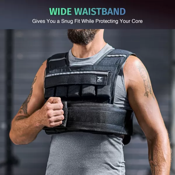 ZELUS 20lb 30lb 60lb Weighted Vest with Adjustable Weights for Exercise Weight Vest for Men Workout Vest for Home Workouts Cardio Strength Training Weight Loss60lbSandbags