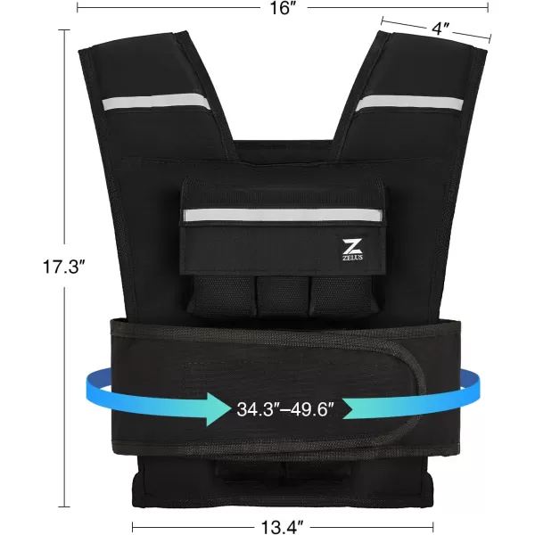 ZELUS 20lb 30lb 60lb Weighted Vest with Adjustable Weights for Exercise Weight Vest for Men Workout Vest for Home Workouts Cardio Strength Training Weight Loss23lbSandbags