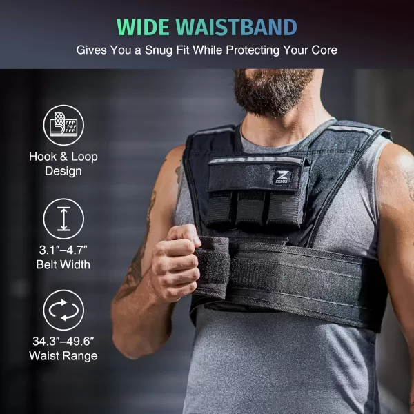 ZELUS 20lb 30lb 60lb Weighted Vest with Adjustable Weights for Exercise Weight Vest for Men Workout Vest for Home Workouts Cardio Strength Training Weight Loss23lbSandbags