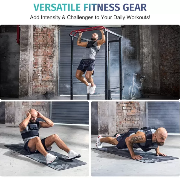 ZELUS 20lb 30lb 60lb Weighted Vest with Adjustable Weights for Exercise Weight Vest for Men Workout Vest for Home Workouts Cardio Strength Training Weight Loss23lbSandbags