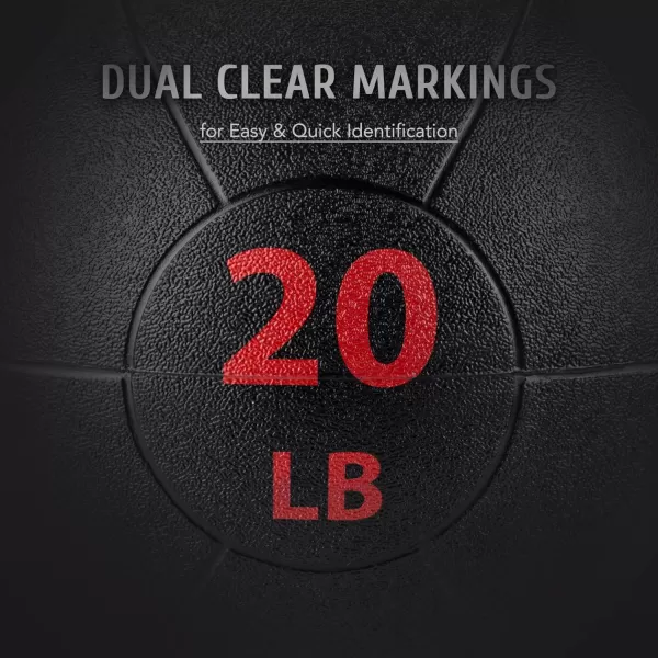 ZELUS Medicine Ball with Dual Grip 1020 lbs Exercise Ball Weight Ball with Handles Textured Grip Exercise Ball Strength Training Core Workouts200 Pounds