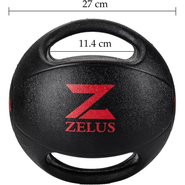 ZELUS Medicine Ball with Dual Grip 1020 lbs Exercise Ball Weight Ball with Handles Textured Grip Exercise Ball Strength Training Core Workouts200 Pounds
