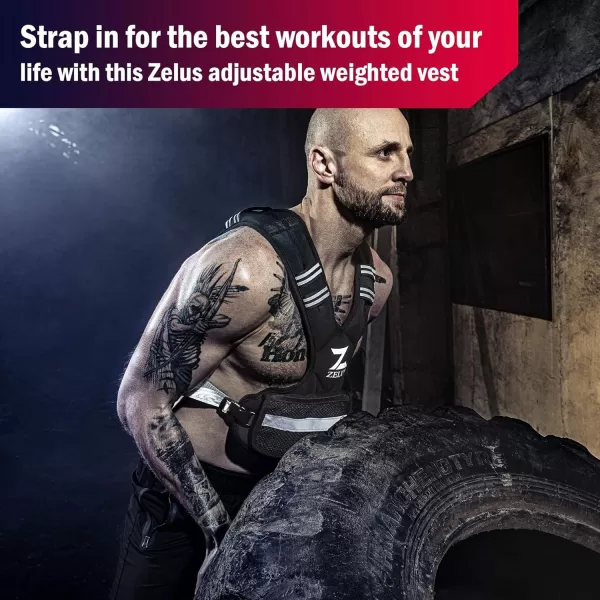 ZELUS Weighted Vest for Men and Women  410lb1120lb2032lb Vest with 6 Ironsand Weights for Home Workouts  Adjustable Body Weight Vest Exercise Set for Cardio and Strength Training410 lb