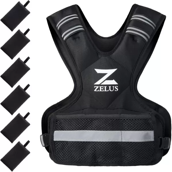 ZELUS Weighted Vest for Men and Women  410lb1120lb2032lb Vest with 6 Ironsand Weights for Home Workouts  Adjustable Body Weight Vest Exercise Set for Cardio and Strength Training1120 lb