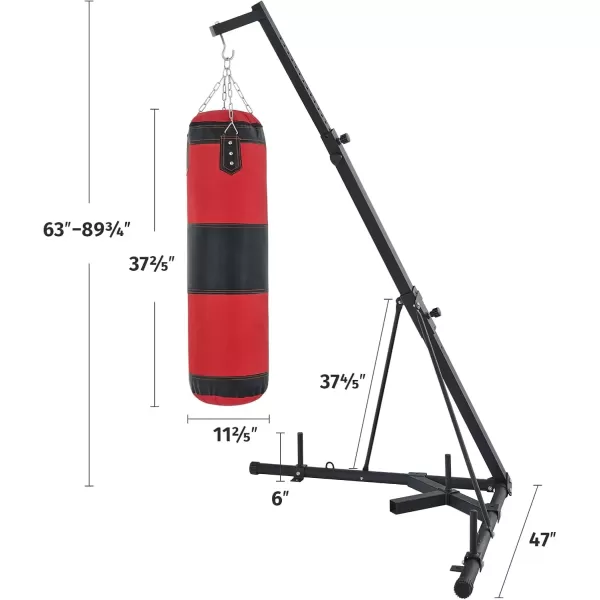 imageFree Standing Punch Bag 220lb Max Boxing Bag for Home Gym Boxing Workout Cardio