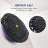 imageZELUS 25in Balance Ball  1500lb Inflatable Half Exercise Ball Wobble Board Balance Trainer w Nonslip Base  Half Yoga Ball Strength Training Equipment w 2 Bands Pump Extra Ball IncludedPurple
