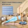 imageZELUS 25in Balance Ball  1500lb Inflatable Half Exercise Ball Wobble Board Balance Trainer w Nonslip Base  Half Yoga Ball Strength Training Equipment w 2 Bands Pump Extra Ball IncludedAiry Blue
