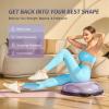 imageZELUS 25in Balance Ball  1500lb Inflatable Half Exercise Ball Wobble Board Balance Trainer w Nonslip Base  Half Yoga Ball Strength Training Equipment w 2 Bands Pump Extra Ball IncludedLilac
