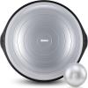 imageZELUS 25in Balance Ball  1500lb Inflatable Half Exercise Ball Wobble Board Balance Trainer w Nonslip Base  Half Yoga Ball Strength Training Equipment w 2 Bands Pump Extra Ball IncludedGray