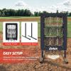 imageZELUS 9Hole Pitching Net HeavyDuty Baseball Net with Authentic Strike Zone ampamp Detachable Stand Height Adjustable Baseball Training Net for Batting Pitching Hitting Outdoor Softball Aid Equipment