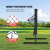 imageZELUS 9Hole Pitching Net HeavyDuty Baseball Net with Authentic Strike Zone ampamp Detachable Stand Height Adjustable Baseball Training Net for Batting Pitching Hitting Outdoor Softball Aid Equipment