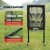imageZELUS 9Hole Pitching Net HeavyDuty Baseball Net with Authentic Strike Zone ampamp Detachable Stand Height Adjustable Baseball Training Net for Batting Pitching Hitting Outdoor Softball Aid Equipment