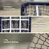 imageZELUS Baseball Net with Target Pockets Pitching Net with Strike Zone Portable Pitcher Trainer Net Height Adjustable Softball Baseball Training Equipment for Hitting and Pitching9 Hole