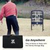 imageZELUS Baseball Net with Target Pockets Pitching Net with Strike Zone Portable Pitcher Trainer Net Height Adjustable Softball Baseball Training Equipment for Hitting and Pitching9 Hole