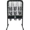 imageZELUS Baseball Net with Target Pockets Pitching Net with Strike Zone Portable Pitcher Trainer Net Height Adjustable Softball Baseball Training Equipment for Hitting and Pitching9 Hole
