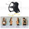 imageZELUS Weighted Vest ZFit Soft Iron Weighted Vest for Women and Men 5lb10lb15lb Weight Vest with Reflective Stripes ampamp Adjustable Straps Ultra Thin Weight Vest for Home Gym Strength TrainingBlack
