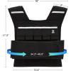 imageZELUS 23lb45lb Weighted Vest with Iron Weights for Exercise Adjustable Weight Vest for Men Workout Vest for Home Workouts Cardio Strength Training Weight LossBlack