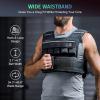 imageZELUS 23lb45lb Weighted Vest with Iron Weights for Exercise Adjustable Weight Vest for Men Workout Vest for Home Workouts Cardio Strength Training Weight LossBlack
