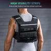 imageZELUS 23lb45lb Weighted Vest with Iron Weights for Exercise Adjustable Weight Vest for Men Workout Vest for Home Workouts Cardio Strength Training Weight LossBlack