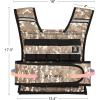 imageZELUS 23lb45lb Weighted Vest with Iron Weights for Exercise Adjustable Weight Vest for Men Workout Vest for Home Workouts Cardio Strength Training Weight LossDesert Camo