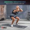 imageZELUS 23lb45lb Weighted Vest with Iron Weights for Exercise Adjustable Weight Vest for Men Workout Vest for Home Workouts Cardio Strength Training Weight LossBlack