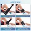 imageZELUS 1 Pair Adjustable Ankle Weights 2 4 6 8 10 lb Modularized Leg Weight Straps for Women Men Weighted Ankle Weight Set with Removable Sandbags 15 lb per Ankle Strap for Gym Yoga Jogging WalkingBKReflective strips