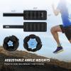 imageZELUS 1 Pair Adjustable Ankle Weights 2 4 6 8 10 lb Modularized Leg Weight Straps for Women Men Weighted Ankle Weight Set with Removable Sandbags 15 lb per Ankle Strap for Gym Yoga Jogging WalkingBlack