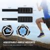 imageZELUS 1 Pair Adjustable Ankle Weights 2 4 6 8 10 lb Modularized Leg Weight Straps for Women Men Weighted Ankle Weight Set with Removable Sandbags 15 lb per Ankle Strap for Gym Yoga Jogging WalkingBKReflective strips