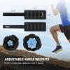 imageZELUS 1 Pair Adjustable Ankle Weights 2 4 6 8 10 lb Modularized Leg Weight Straps for Women Men Weighted Ankle Weight Set with Removable Sandbags 15 lb per Ankle Strap for Gym Yoga Jogging WalkingBlack