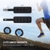 imageZELUS Soft Iron ZFit Ankle Weights 1 Pair Adjustable 4LB7LB10LB for Women Men Ultra Thin Leg Weights with Adjustable Straps Arm Weight for Gym Home Yoga Jogging WalkingBlack
