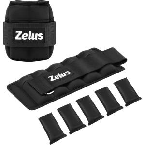 imageZELUS 1 Pair Adjustable Ankle Weights 2 4 6 8 10 lb Modularized Leg Weight Straps for Women Men Weighted Ankle Weight Set with Removable Sandbags 15 lb per Ankle Strap for Gym Yoga Jogging WalkingBlack