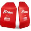 imageZELUS 2 Weighted Vest Plates 5758751375 lb Curved Weight Vest Plates for Workout Steel Tactical Weight Plates for Vest with Clear Markings Ergonomic Training Plates for Running Training CrossFitRed875LB