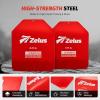 imageZELUS 2 Weighted Vest Plates 5758751375 lb Curved Weight Vest Plates for Workout Steel Tactical Weight Plates for Vest with Clear Markings Ergonomic Training Plates for Running Training CrossFitRed875LB