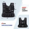 imageZELUS Weighted Vest for Women Men 68121620lb Weight Vest with Arm Pouch Reflective Strips UShaped Rucking Vest for Strength Training Muscle Building Walking Running Vest for FitnessBlack