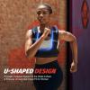 imageZELUS Weighted Vest for Women Men 68121620lb Weight Vest with Arm Pouch Reflective Strips UShaped Rucking Vest for Strength Training Muscle Building Walking Running Vest for FitnessBlack