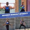imageZELUS Weighted Vest for Women Men 68121620lb Weight Vest with Arm Pouch Reflective Strips UShaped Rucking Vest for Strength Training Muscle Building Walking Running Vest for FitnessBlue